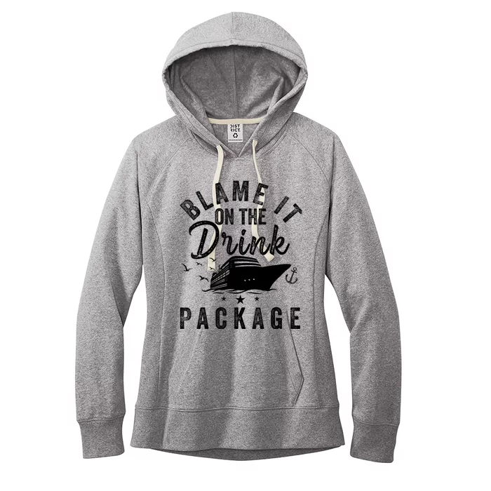 Blame it on The Cruise Package Cruise Cruising Matching Women's Fleece Hoodie