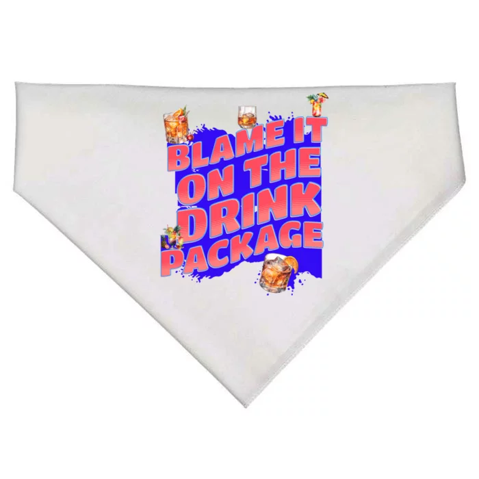 Blame It On The Package Funny Cruise Ship Passenger Cute Gift USA-Made Doggie Bandana