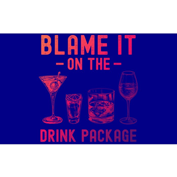 Blame It On The Package Funny Funny Cruise Vacation Gift Bumper Sticker