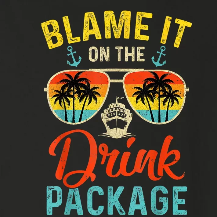 Blame It On The Drink Package Cruise Cruising Matching Toddler Long Sleeve Shirt