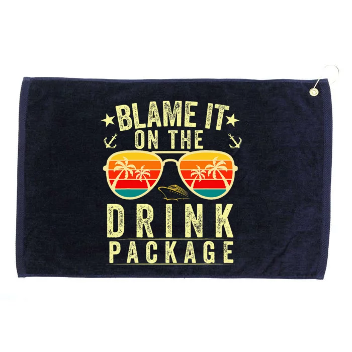 Blame It On The Cruise Package Cruise Cruising Matching Grommeted Golf Towel