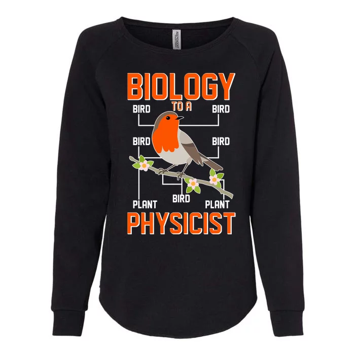 Biology To A Physicist Bird Biagram Womens California Wash Sweatshirt