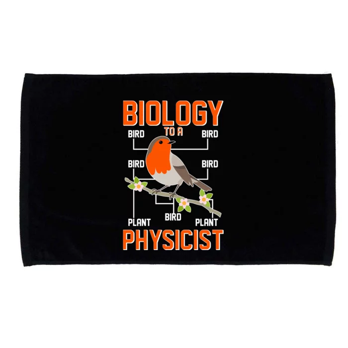 Biology To A Physicist Bird Biagram Microfiber Hand Towel