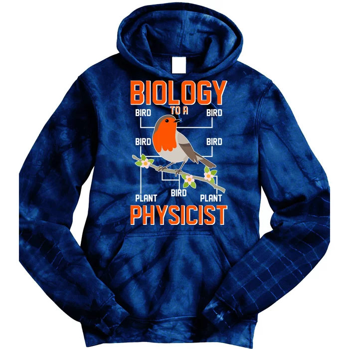 Biology To A Physicist Bird Biagram Tie Dye Hoodie