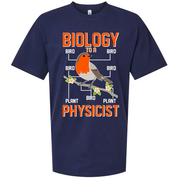 Biology To A Physicist Bird Biagram Sueded Cloud Jersey T-Shirt