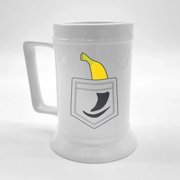 Banana In Pocket Banana Lover Front & Back Beer Stein