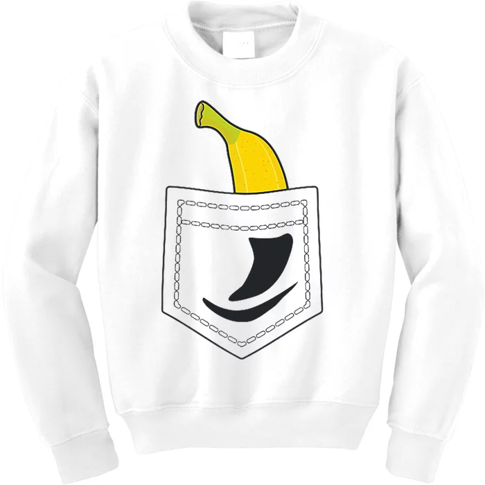 Banana In Pocket Banana Lover Kids Sweatshirt