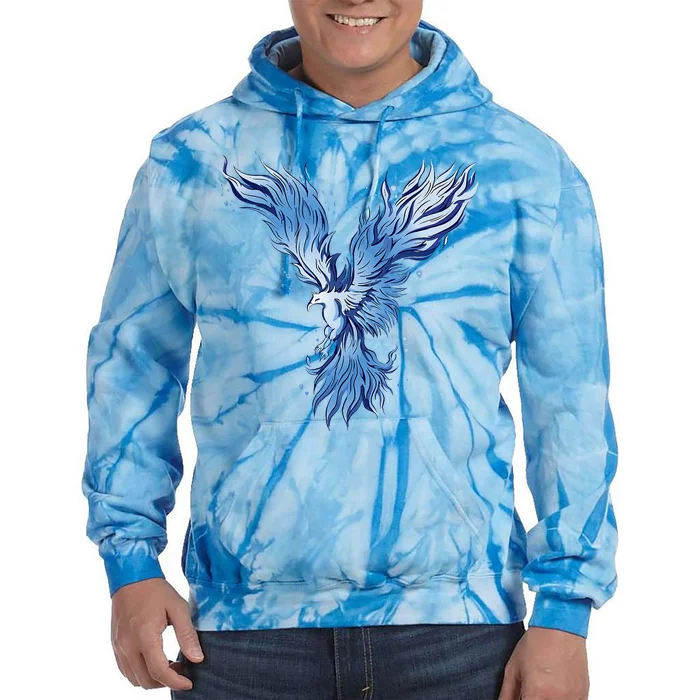 Blue Ice Phoenix Royal Phoenix Blue Tie Dye Hoodie