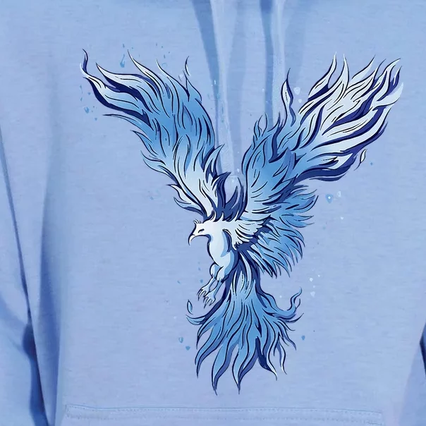 Blue Ice Phoenix Royal Phoenix Blue Unisex Surf Hoodie