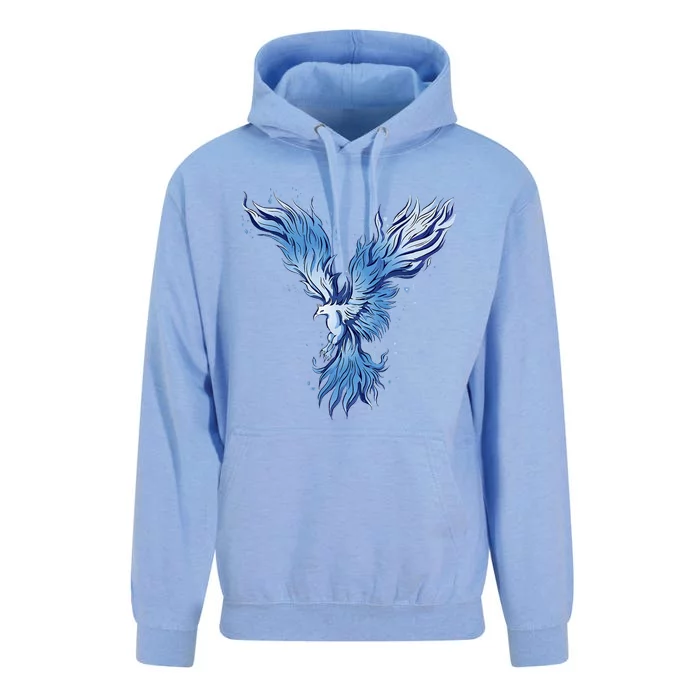 Blue Ice Phoenix Royal Phoenix Blue Unisex Surf Hoodie