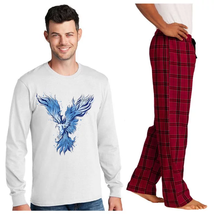 Blue Ice Phoenix Royal Phoenix Blue Long Sleeve Pajama Set