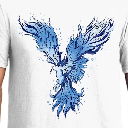 Blue Ice Phoenix Royal Phoenix Blue Pajama Set