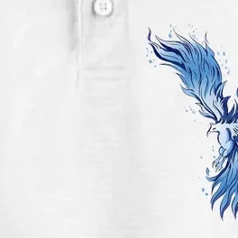 Blue Ice Phoenix Royal Phoenix Blue Dry Zone Grid Performance Polo