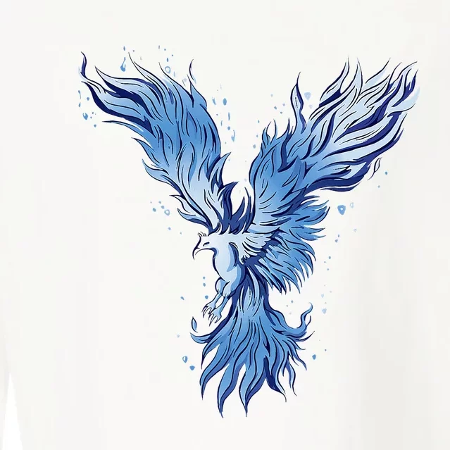 Blue Ice Phoenix Royal Phoenix Blue Cropped Pullover Crew