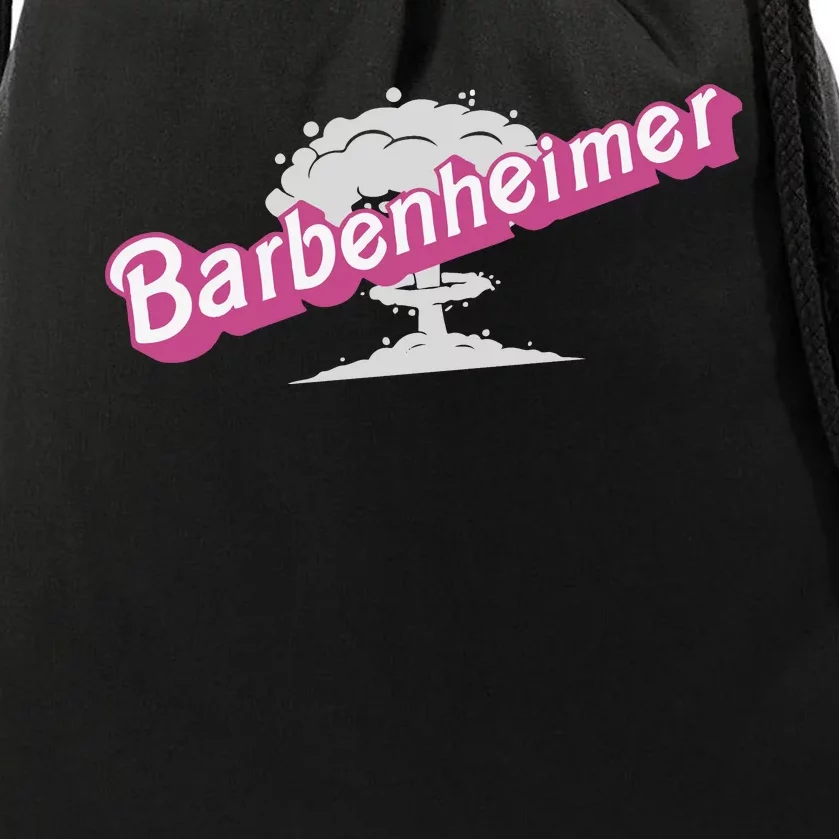 Barbenheimer In Pink Drawstring Bag