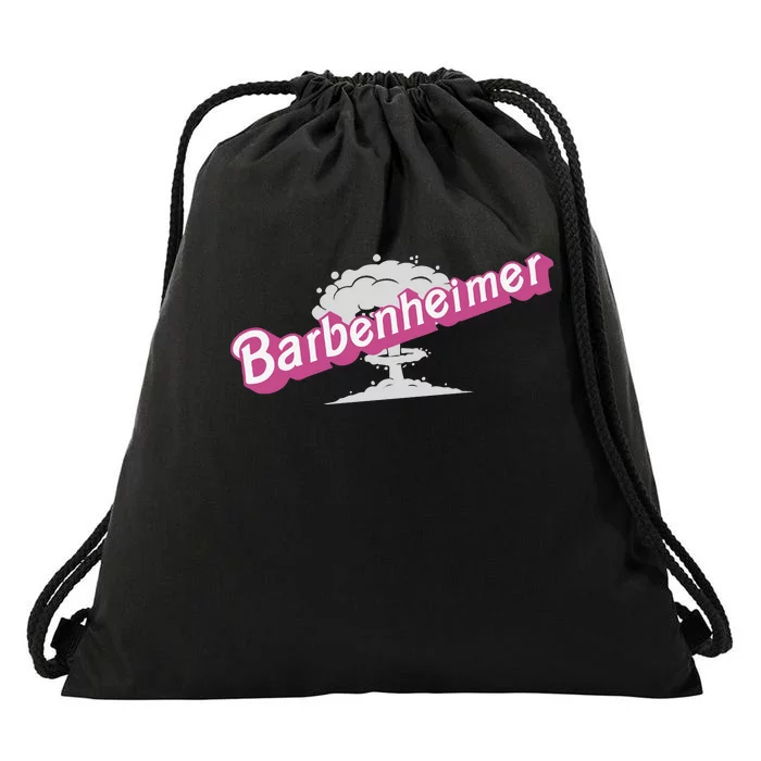 Barbenheimer In Pink Drawstring Bag