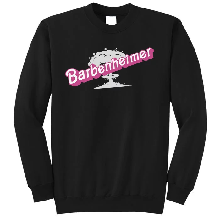 Barbenheimer In Pink Tall Sweatshirt