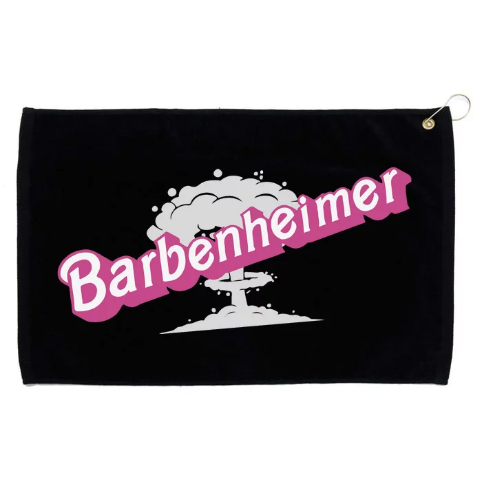 Barbenheimer In Pink Grommeted Golf Towel