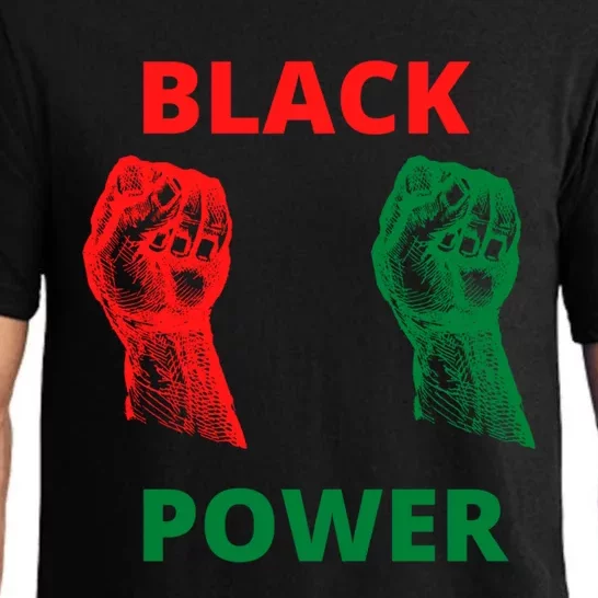 Black Is Power Beautiful Strong Visionary Revolutionary Gift Pajama Set