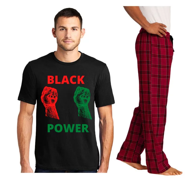 Black Is Power Beautiful Strong Visionary Revolutionary Gift Pajama Set