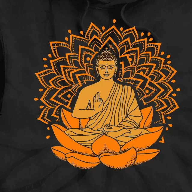 Buddha Inner Peace Relax And Let It Go Tie Dye Hoodie