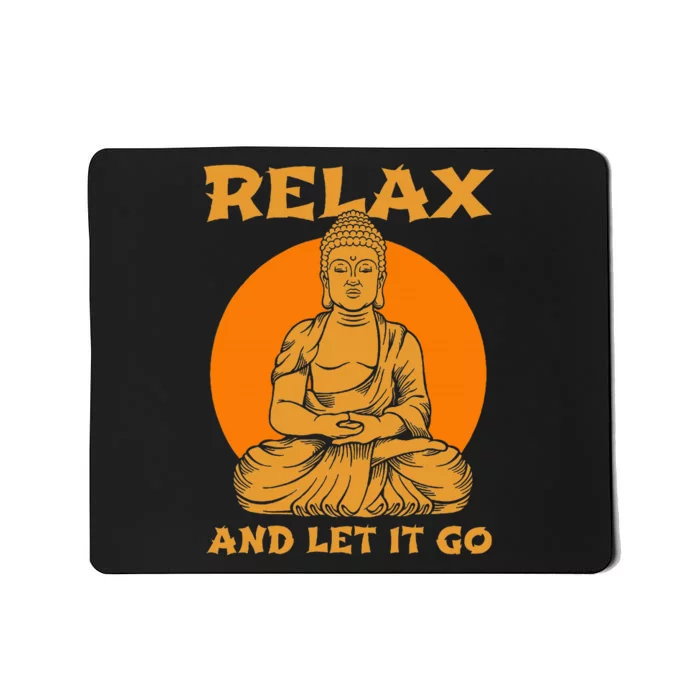 Buddha Inner Peace Relax Let It Go Buddhist Wellness Gift Mousepad