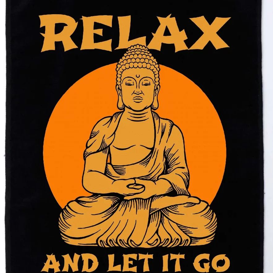 Buddha Inner Peace Relax Let It Go Buddhist Wellness Gift Platinum Collection Golf Towel