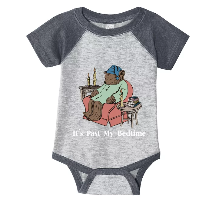 Bear Its Past My Bedtime Infant Baby Jersey Bodysuit