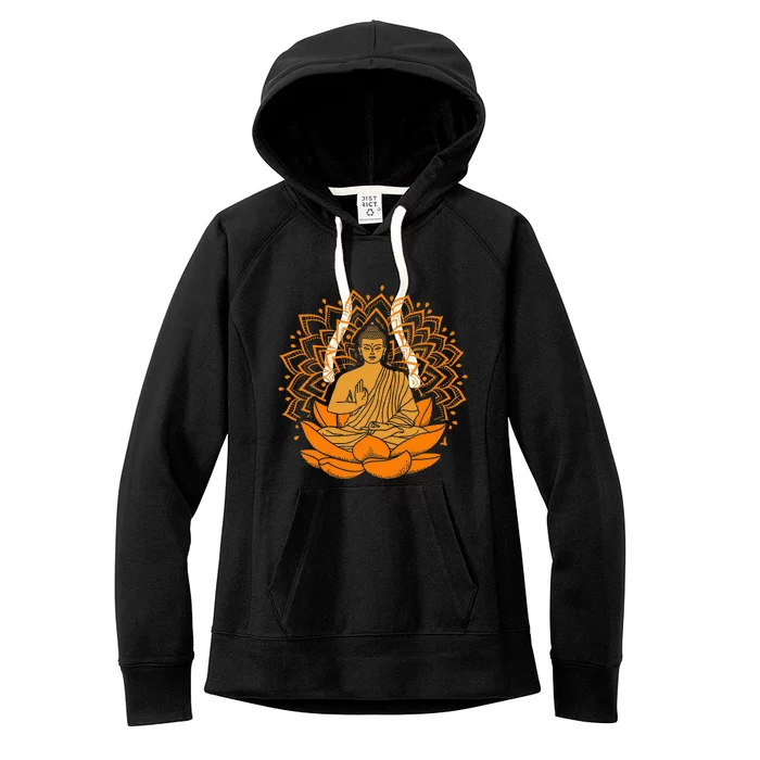 Buddha Inner Peace Relax And Let It Go Women's Fleece Hoodie