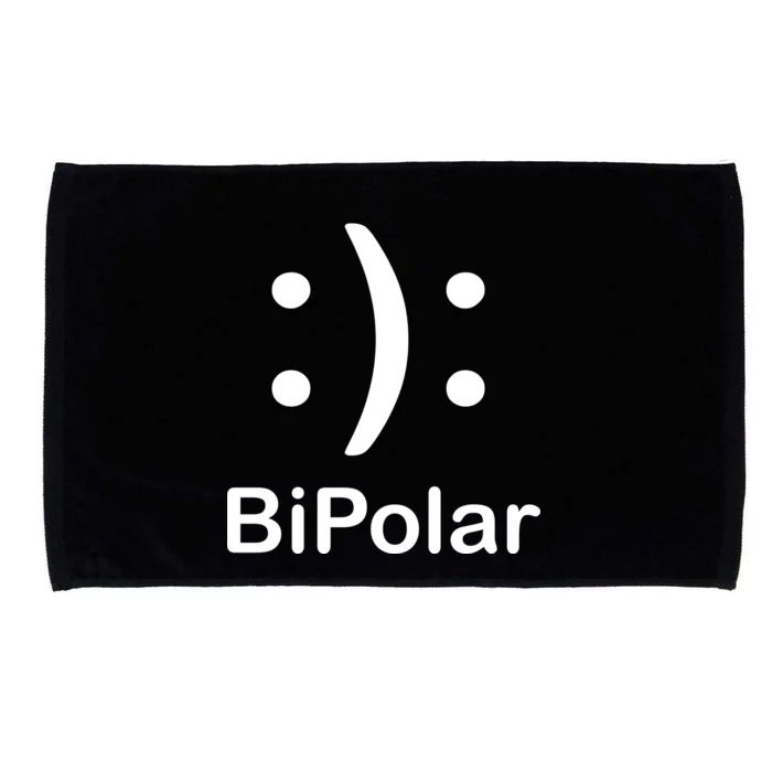 Bipolar Smiley Microfiber Hand Towel