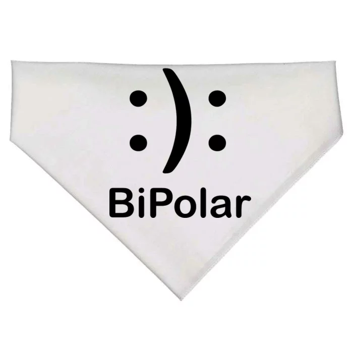 Bipolar Smiley USA-Made Doggie Bandana