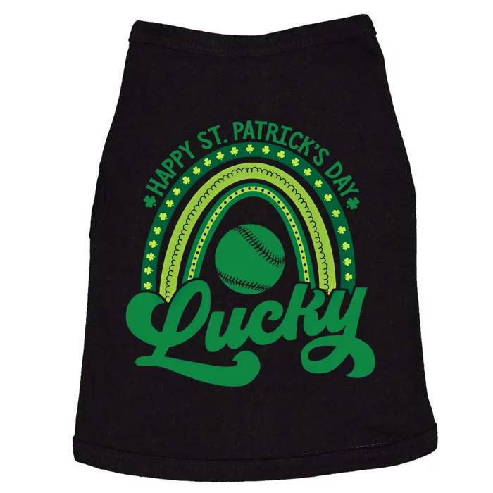 Baseball Irish Rainbow Themed St PatrickS Day Gift Doggie Tank