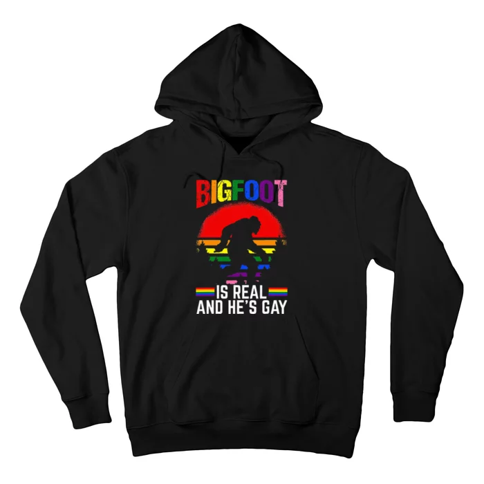 Bigfoot Is Real And Hes Gay Sasquatch Yeti Hoodie