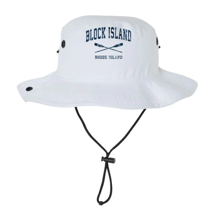 Block Island Rhode Island Vintage Nautical Paddles Sports Oa Legacy Cool Fit Booney Bucket Hat