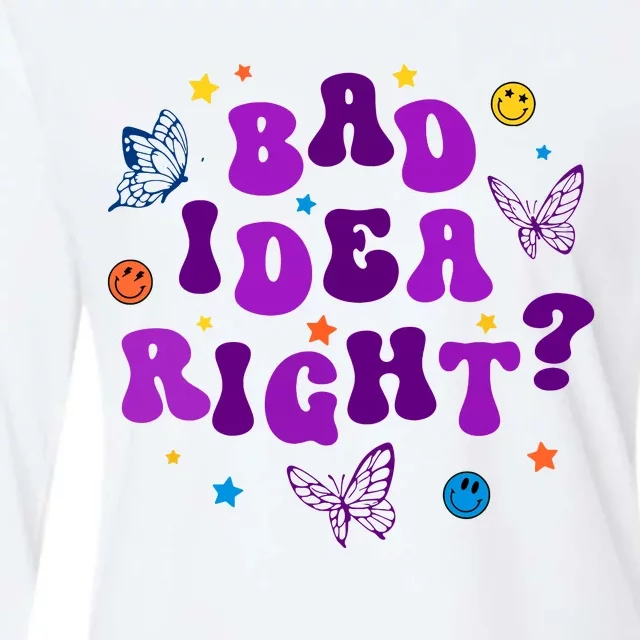 Bad Idea Right Guts 2024 Womens Cotton Relaxed Long Sleeve T-Shirt