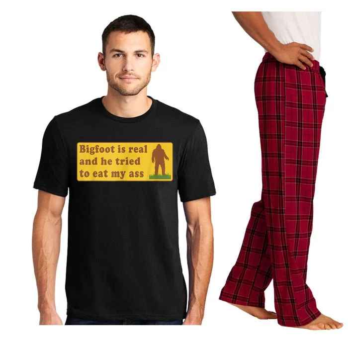 Bigfoot Is Real And He Tried To Eat My Ass Sasquatch Lover Pajama Set