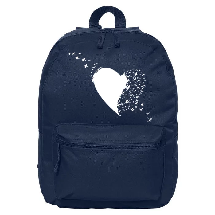 Bird Flocking Heart 16 in Basic Backpack