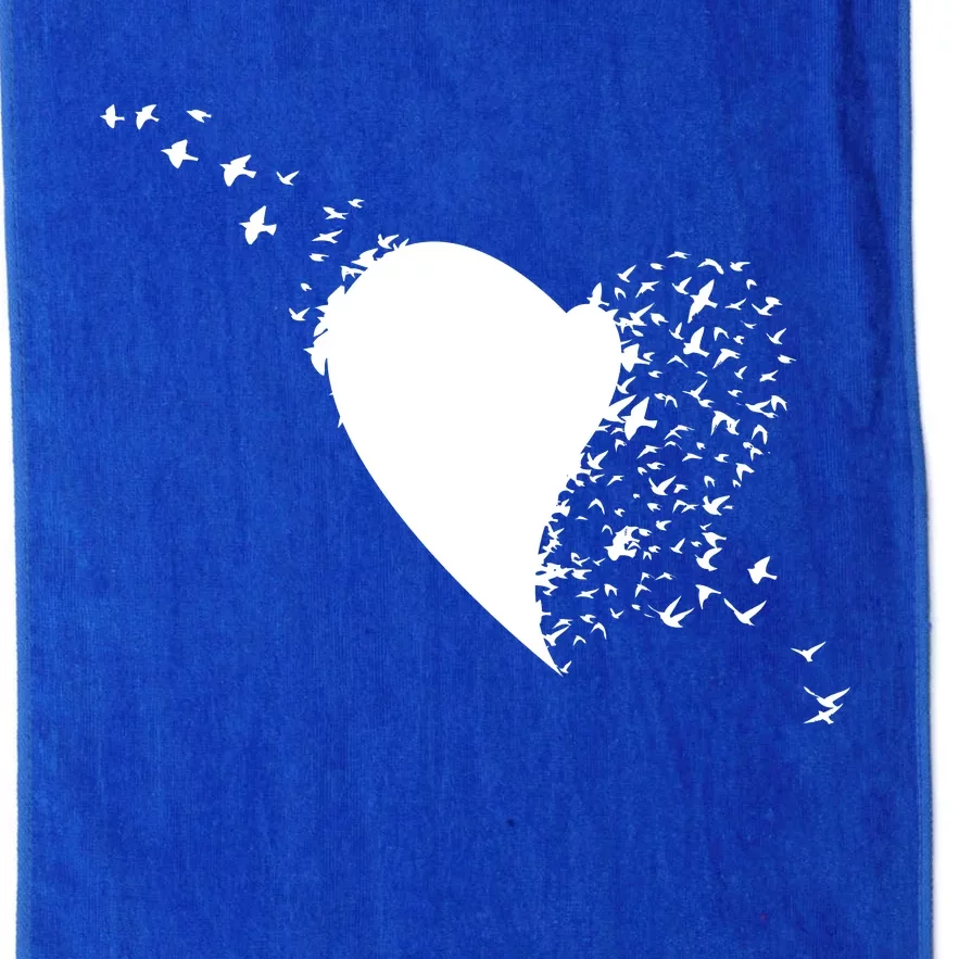 Bird Flocking Heart Platinum Collection Golf Towel