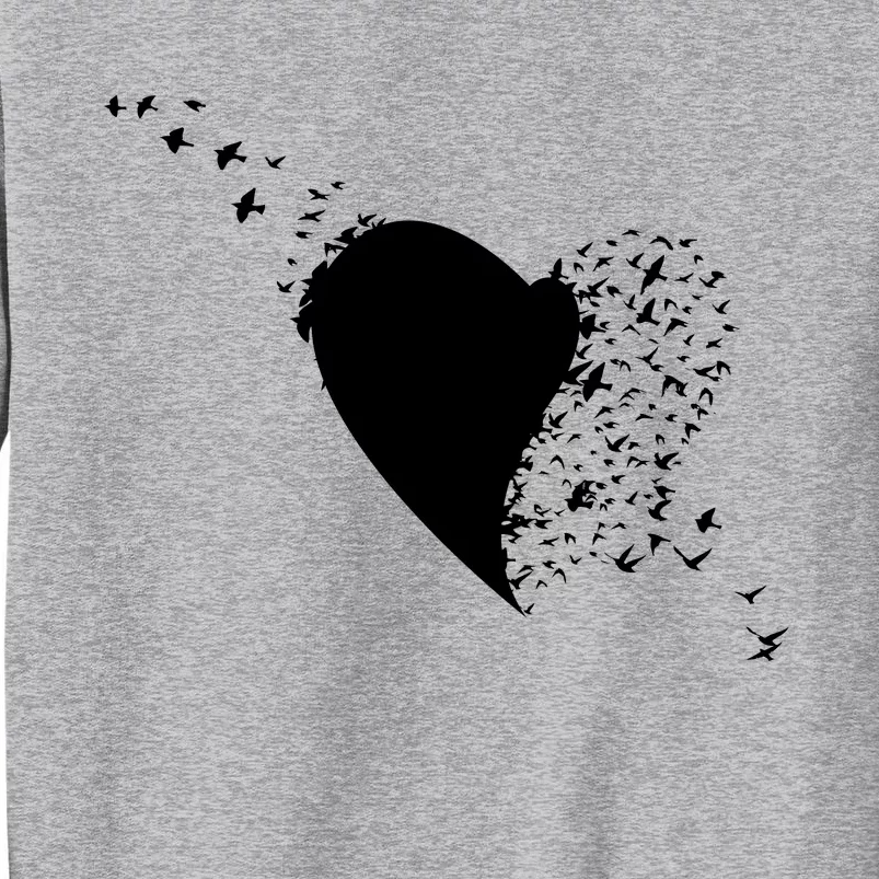 Bird Flocking Heart Sweatshirt