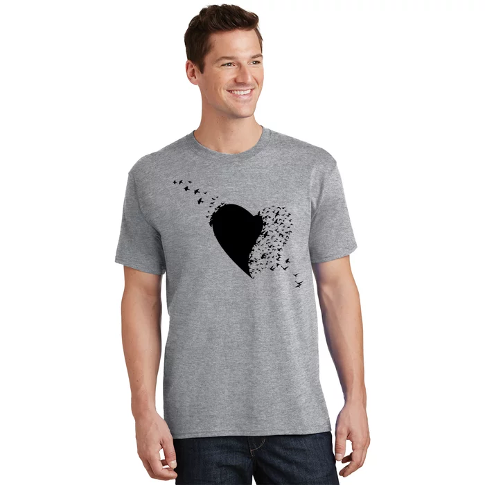 Bird Flocking Heart T-Shirt