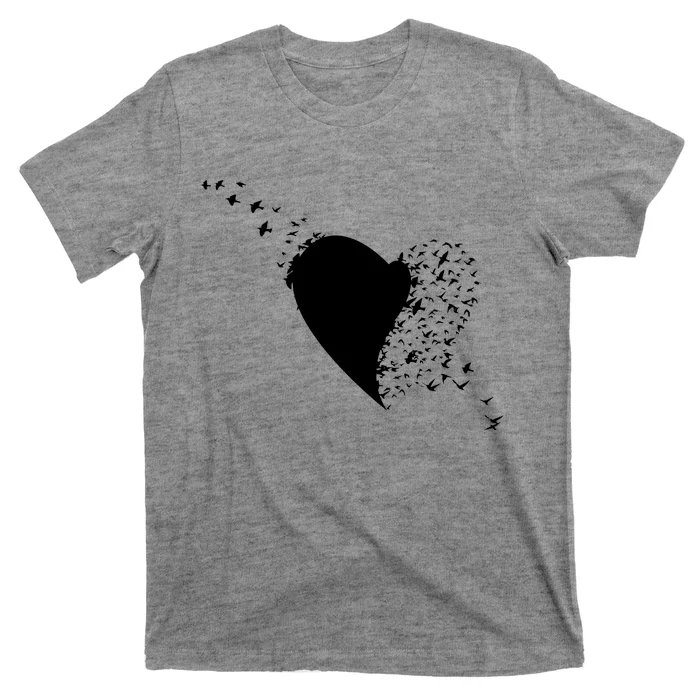 Bird Flocking Heart T-Shirt