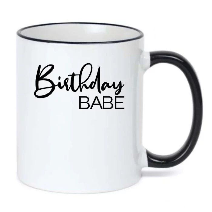 Birthday Babe Black Color Changing Mug