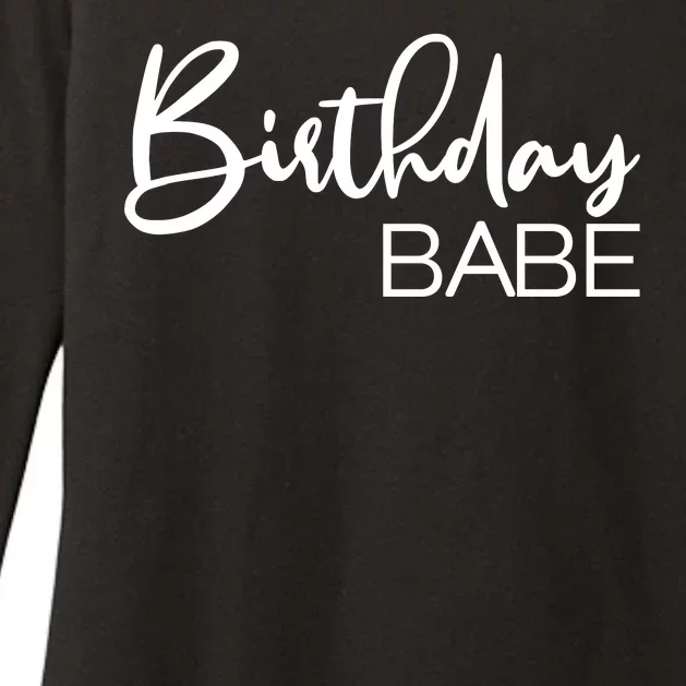 Birthday Babe Womens CVC Long Sleeve Shirt