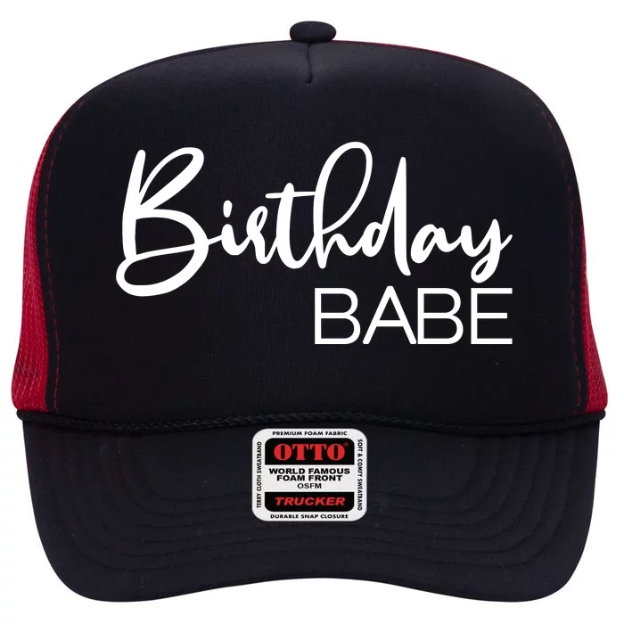 Birthday Babe High Crown Mesh Trucker Hat