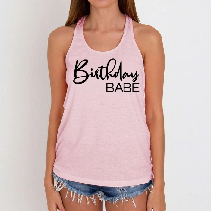 Birthday Babe Women's Knotted Racerback Tank