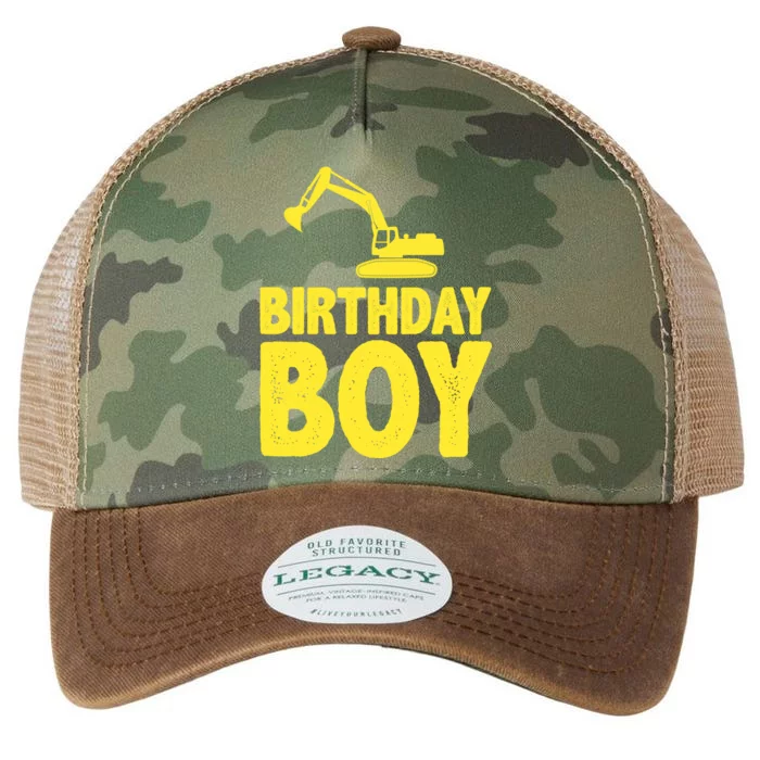 Birthday Boy Construction Crew Legacy Tie Dye Trucker Hat