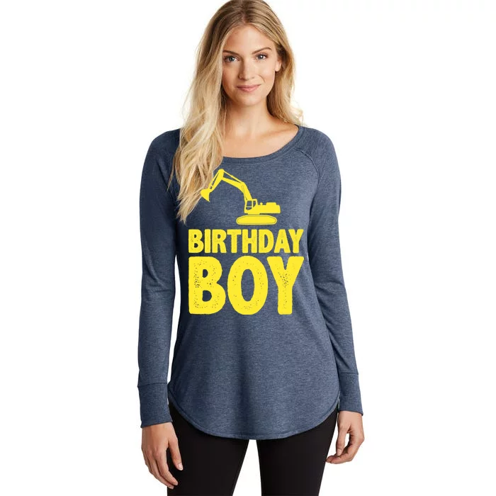 Birthday Boy Construction Crew Women's Perfect Tri Tunic Long Sleeve Shirt