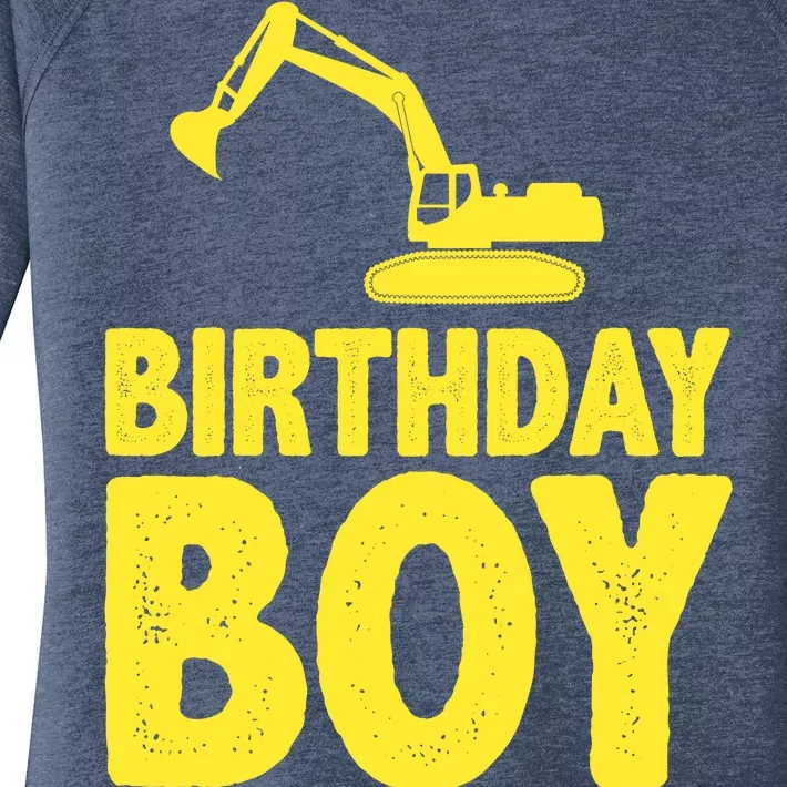 Birthday Boy Construction Crew Women's Perfect Tri Tunic Long Sleeve Shirt