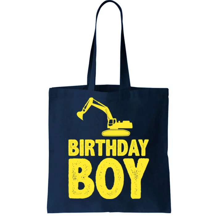 Birthday Boy Construction Crew Tote Bag