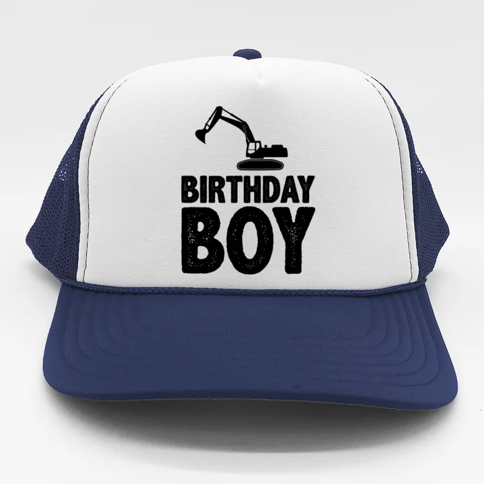 Birthday Boy Construction Crew Trucker Hat